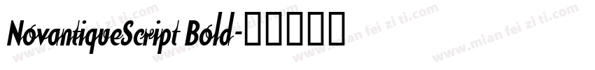 NovantiqueScript Bold字体转换